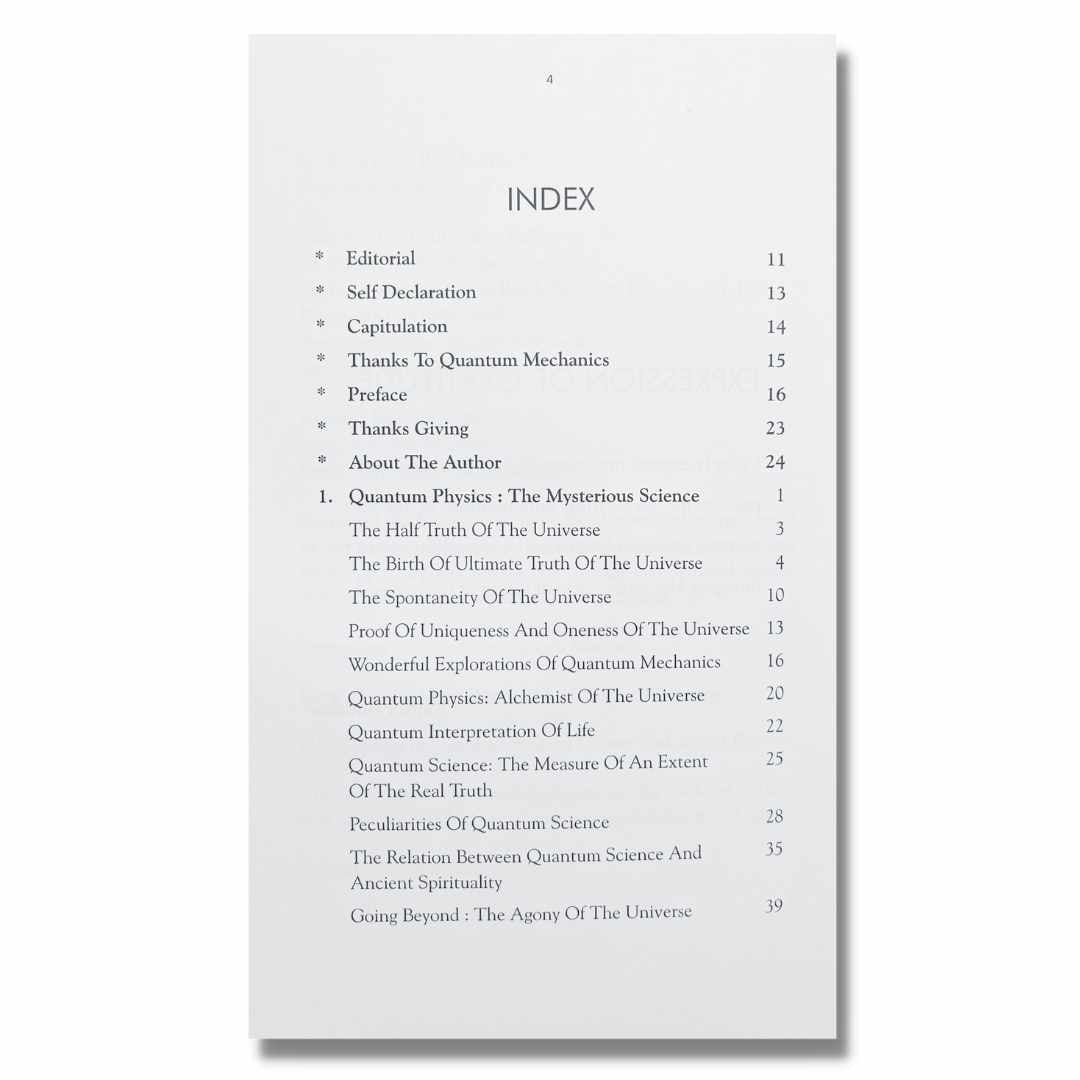क्वान्टम मेकॅनिक्स - Quantam Mechanics English Book By Rajesh Bhuthkar राजेश भुतकर IndexPage1