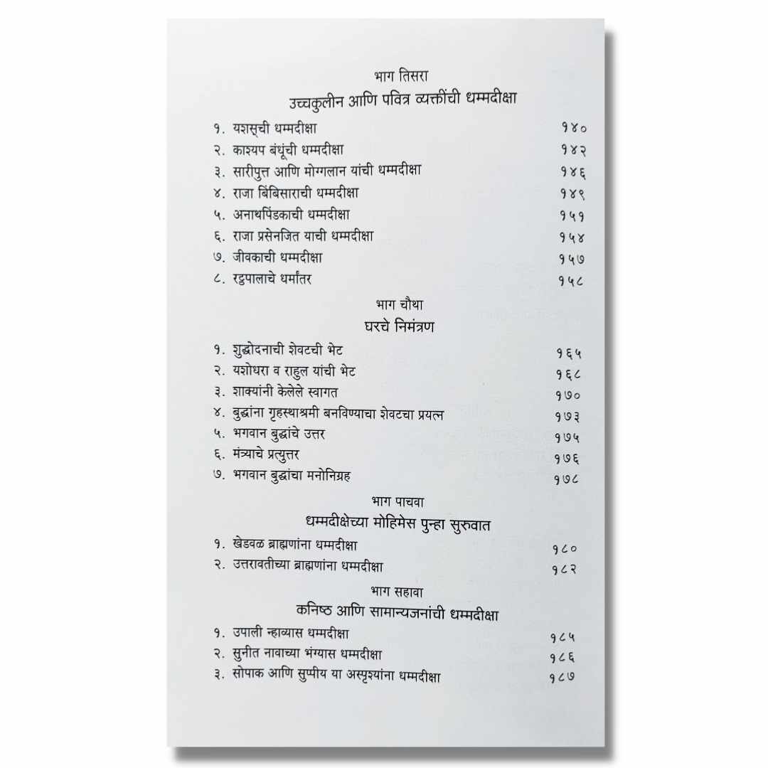  बुद्ध आणि त्यांचा धम्म मराठी (Buddha Ani Tyancha Dhamma) Marathi Book By डॉ. बाबासाहेब आंबेडकर (Dr. Babasaheb Ambedkar) index page 4