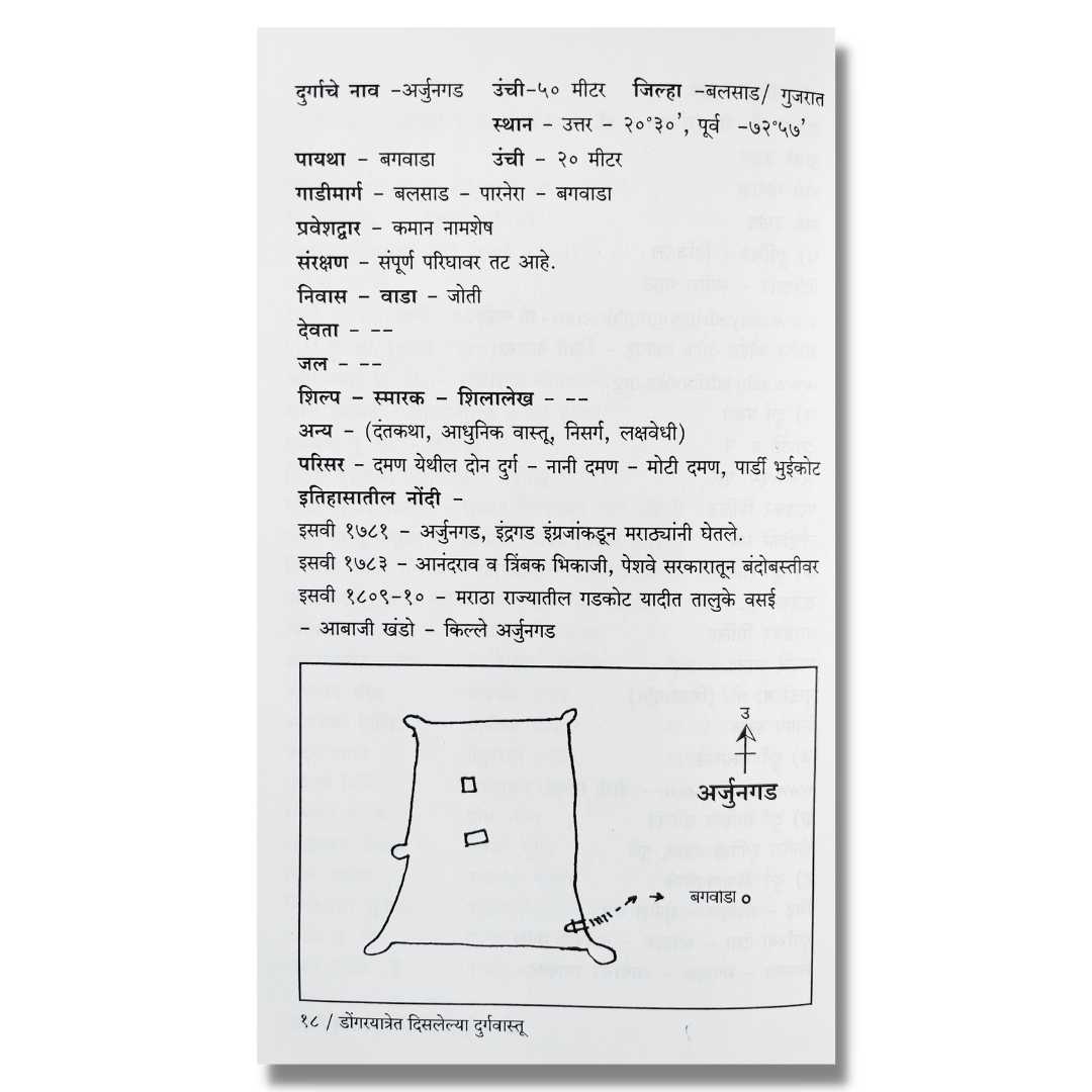 दुर्गभ्रमंती करताना उपयोगी अशा २९५ दुर्गांचे आराखडे, त्यावरील दुर्गवास्तु आणि त्या दुर्गांच्या इतिहासातील नोंदीं याबद्दल आवश्यक माहिती - दुर्गवास्तु (Durgavastu)-marathi book  Sample text1